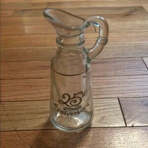 25th Anniversary anchor hocking glass pitcher